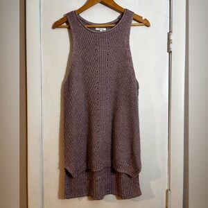 Sleeveless Knit Tunic Top